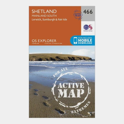 Image of Explorer Active 476 Shetland Mainland South Map With Digital Version