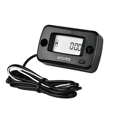Image of Yooreal Engine Maintenance Hour Meter Waterproof for Chainsaw Generator Outboards Motor ATV Dirt bike Scooter Snowblower Tractor