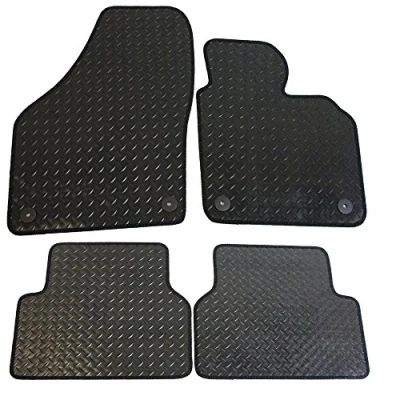 Image of JVL Fully Tailored Rubber Car Mat Compatible with Tiguan 2007 2016 (4 Piece Mats)