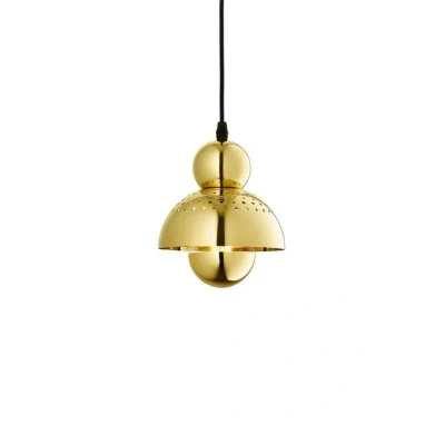 Image of DESIGN BY US Wanted XS pendant light, gold coloured, iron, Ø 15 cm