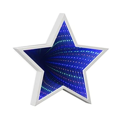 Image of Star Infinity Tunnel Light Mirror Coloured LED&#039;s 12&quot; x
