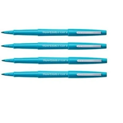 Image of Papermate Flair Original Felt Tip Pen 1.0 mm Wide Ink Colour Turquoise / Case of 4