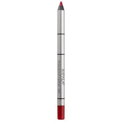 Image of IMPALA Creamy Waterproof Red Lip Pencil 206 Permanent Liner Water Resistant Long Lasting Volumizing Effect