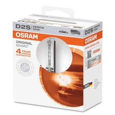 Image of OSRAM XENARC ORIGINAL D2S HID Xenon discharge bulb, lamp, OEM quality OEM, 66240 1SCB, softcover box (1 lamp)