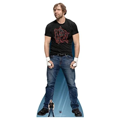 Image of Star Cutouts Ltd SC1204 Official Lifesize Cardboard Cutout WWE Figure Dean Ambrose 193cm Tall, Multicolour