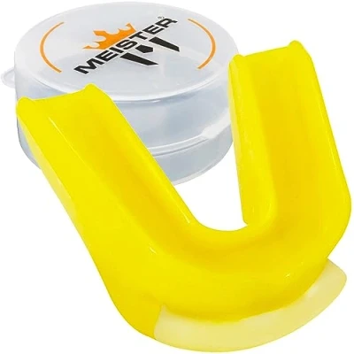 Image of Meister MMA Moldable Double Mouth Guard w/Case Yellow