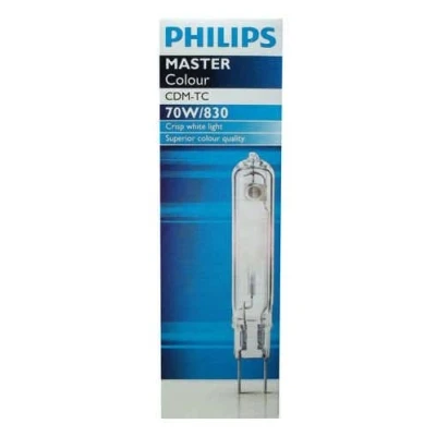 Image of GE / Sylvania Philips 70W CDM TC G8.5 830 Metal Halide Lamp Warm White ...