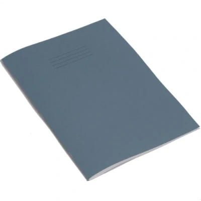 Image of Rhino Stationery Exercise Book A4 80 Page 20mm Squared Light Blue Learning Resources School Books Pack of 10, VEX668 3735 4