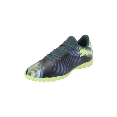 Image of Puma Future 7 PLAY TT Astro turf trainers, Men&#039;s, Size: 7, Gray skies/elektro purple/fizzy apple/white Textile/synthetics