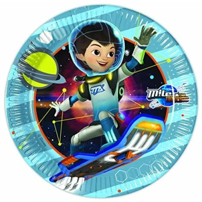 Image of Unique Party 72266 23cm Miles from Tomorrowland Plates, Pack of 8