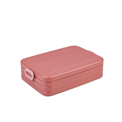 Image of Mepal Lunch Box Large to Go for 4 Sandwiches or 8 Slices of Bread Snack &amp; Adults Vivid Blue