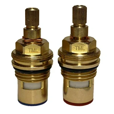 Image of Tap Valves Cartridges Set Compatible with The Bristan Artisan Kitchen Mixer 28 Spline 3684R
