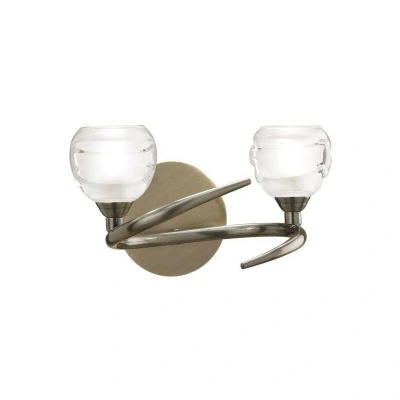Image of Loop Wall Lamp Switched 2 Light G9 ECO, Antique Brass