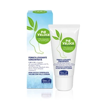 Image of Helan Piè Veloce Cracked Heel Repair Cream with Urea 30% and Sweet Almond Oil, Moisturising Smoothing Foot for Heels Dry Skin, against Corns Calluses Made in Italy 30 ml