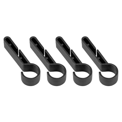 Image of Sealey Safety Helmet Head Torch Clips, 5 Pack, Universal Fit HT01SC, Black