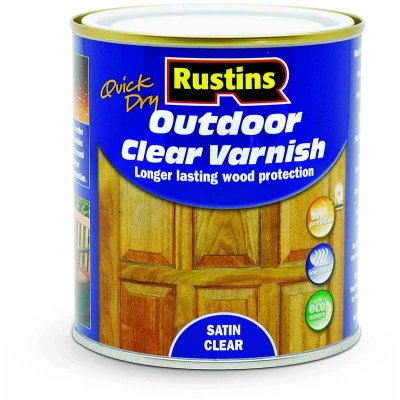 Image of Rustins Exterior Varnish Satin 500ml RUSEVS500