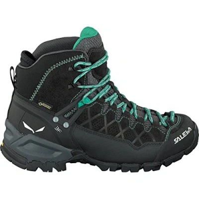 Image of SALEWA Ws Alp Trainer Mid Gtx, Black Out/Agata, 6, FEMALE