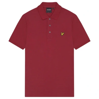 Image of Lyle &amp; Scott Plain Polo shirt, Men&#039;s, Size: Medium, Rich burgundy