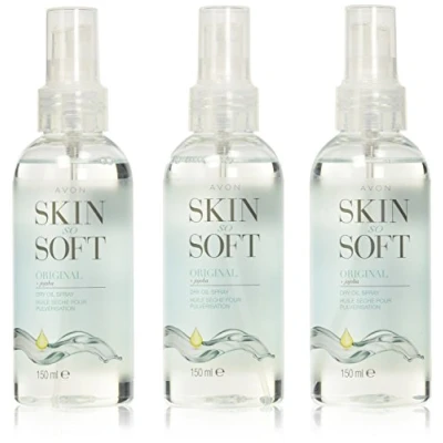 Image of Avon Skin So Soft Original Dry Oil Body Spray with Jojoba 150 ml Pack of 3
