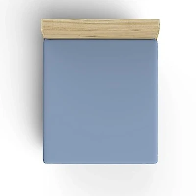 Image of Fitted Sheet 140 x 190 cm Sky Blue