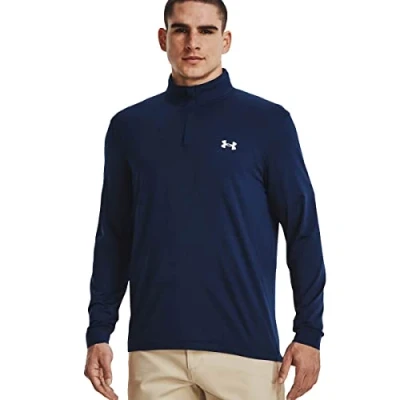 Image of Under Armour Mens Playoff 1/4 Zip Golf Sweater Academy M