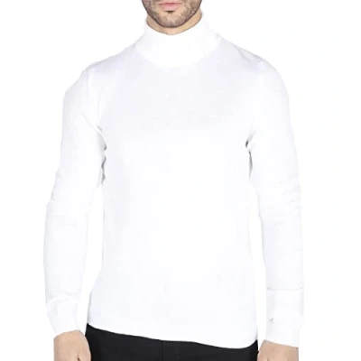 Image of TruClothing Mens Polar Neck Jumper Roll High Turtle Slim Fit Light Weight Cream L