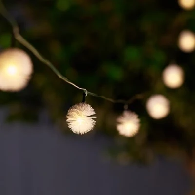 Image of SolarCentre® Elan Outdoor Solar Powered Dandelion Lights Set of 30