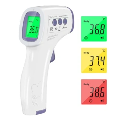 Image of Forehead Thermometer for Adults and Children, Non Contact Digital Infrared Kids, No Touch Temperature Gun Baby Body with Instant Accurate Reading Fever Alarm