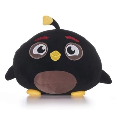 Image of UKToyworld Angry Bird 10 Inch Squashy Soft Toy Black Bomb Plush Podgie