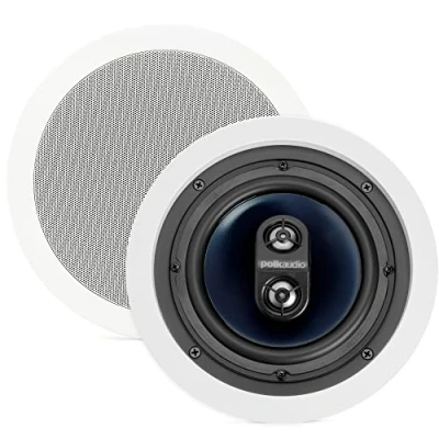 Image of Polk Audio RC6s Speaker 100 W Black, White Speakers (with Wire, W, 40 20000 Hz, 8 Ohm, White)