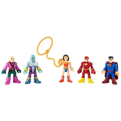 Image of Imaginext BCV33 DC Super Friends Heroes and Villains Action Figures Superman Flash Wonder Woman
