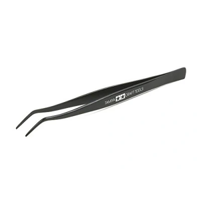 Image of Tamiya 74003 Angled, Craft Tool, Tweezers, Model Making Accessories, 300174003