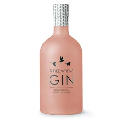 Image of Three Wrens Rhubarb Gin 70cl Award Winning 2022 Delicious Flavoured Carefully Crafted With Intense Rhubarb, Juniper &amp; Vanilla Flavour Botanical Gift For Lovers (40% ABV)