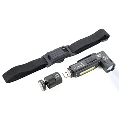 Image of TROIKA TOR55/BK Rechargeable Torch Head Light Eco Glow Stick Splashproof 150 Lumen