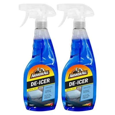 Image of Armor All Fast Acting De Icer, 2 x 750ml, Melts Ice Quickly, For Car Windows, Door Locks, Latches, Headlights