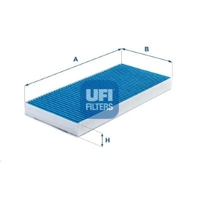 Image of 1121106, 1139654, 1452329, XS4H19G244AA, XS4H19G244BA Pollen filter UFI 34.106.00 with antibacterial action 350mm 160mm 30mm FORD: Focus Mk1 Hatchback