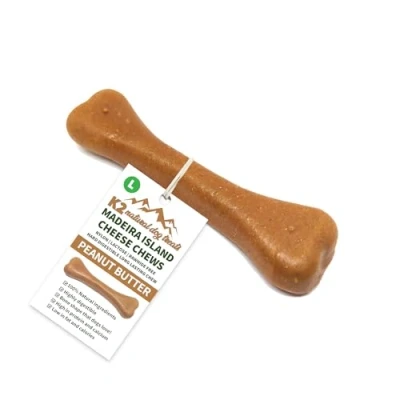 Image of Dog Treats K2 Madeira Island Cheese Chews 100% Natural and Long Lasting Peanut Butter Flavour (1, Large)