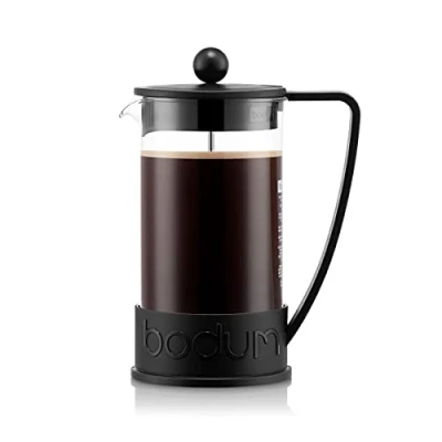 Image of BODUM Brazil 3 Cup French Press Coffee Maker, Black, 0.35 l, 12 oz