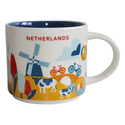 Image of STARBUCKS Netherlands Mug YAH You are here Collection 14 FL oz / 415 ml
