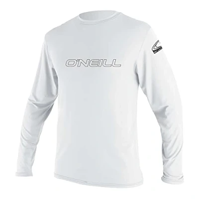Image of O&#039;Neill Youth Basic Skins Long Sleeve Sun Shirt White, 10