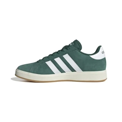 Image of adidas Men&#039;s Grand Court Base 00s Shoes, Collegiate Green/Cloud White/Gum, 9 UK