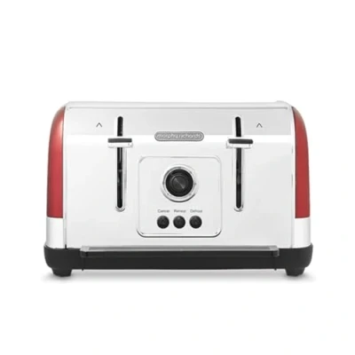 Image of Morphy Richards 240133 Venture 4Slice Toaster Red