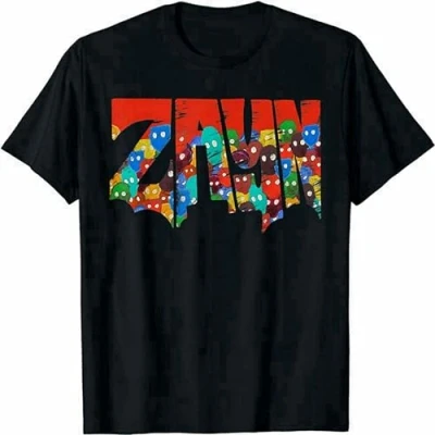 Image of Zayn Malik Nil Faces Logo Cotton Men T Shirt Top Short Sleeve Size S Black