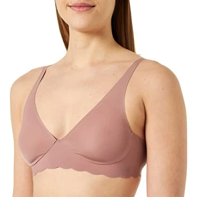 Image of Sloggi Women&#039;s ZERO Microfibre 2.0 H Soft Bra molded, CACAO, L