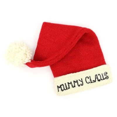 Image of LOUDelephant Hand Knitted Wool Christmas Beanie Hat Mummy Claus