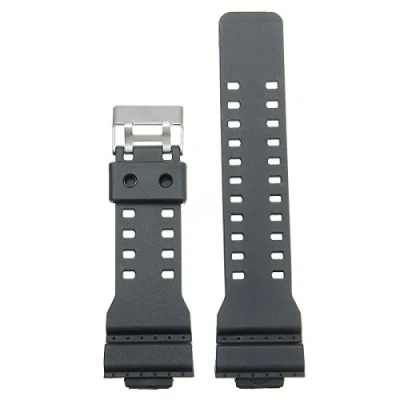 Image of Replacement Watch Band Strap Fits GA 100 G8900 GA100 G 8900 Black Rubber Resin