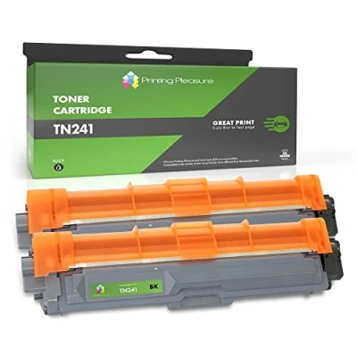Image of 2 BLACK Laser Toner Cartridges compatible with Brother DCP 9020CDW HL 3140CW 3142CW 3150CDW 3152CDW 3170CDW 3172CDW MFC 9130CW 9140CDN 9330CDW 9340CDW TN241 BK