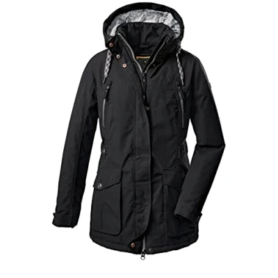 Image of G.I.G.A. DX GIGEQ 38725 000 Women&#039;s Casual Functional Jacket with Zip Off Hood GW 62 WMN JCKT Black Size 34
