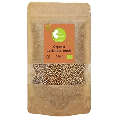 Image of Organic Coriander Seeds Certified by Busy Beans (50g)
