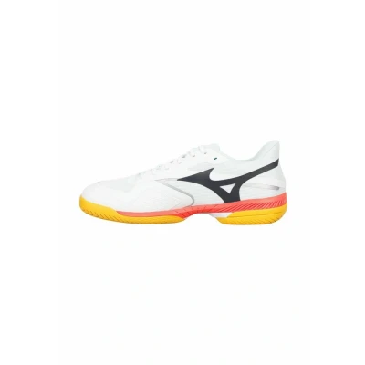 Image of Mizuno WAVE EXCEED COURT AC Tennis Shoes White/Calypso Coral/Citrus Men Size 9.0